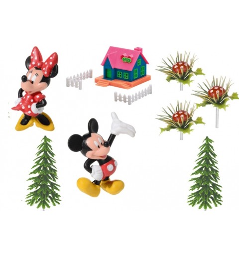 Decorazioni Natalizie Disney.72159 Kit Decorazione Torta Festa Topolino Minnie Disney Casetta