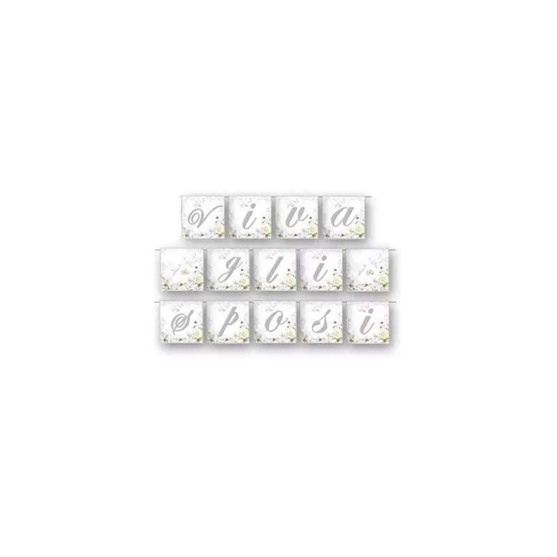 FESTONE VIVA GLI SPOSI QUADRO FQ12