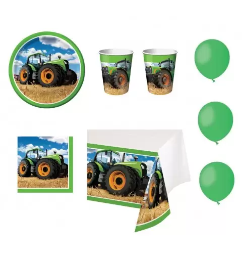 TRATTORE COORDINATO TAVOLA TRATTORI ADDOBBI KIT N 8 COMPLEANNO BAMBINO 