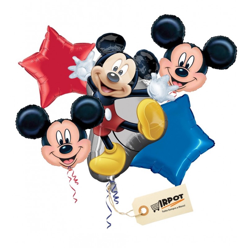 Bouquet di Palloncini Mickey Mouse Topolino
