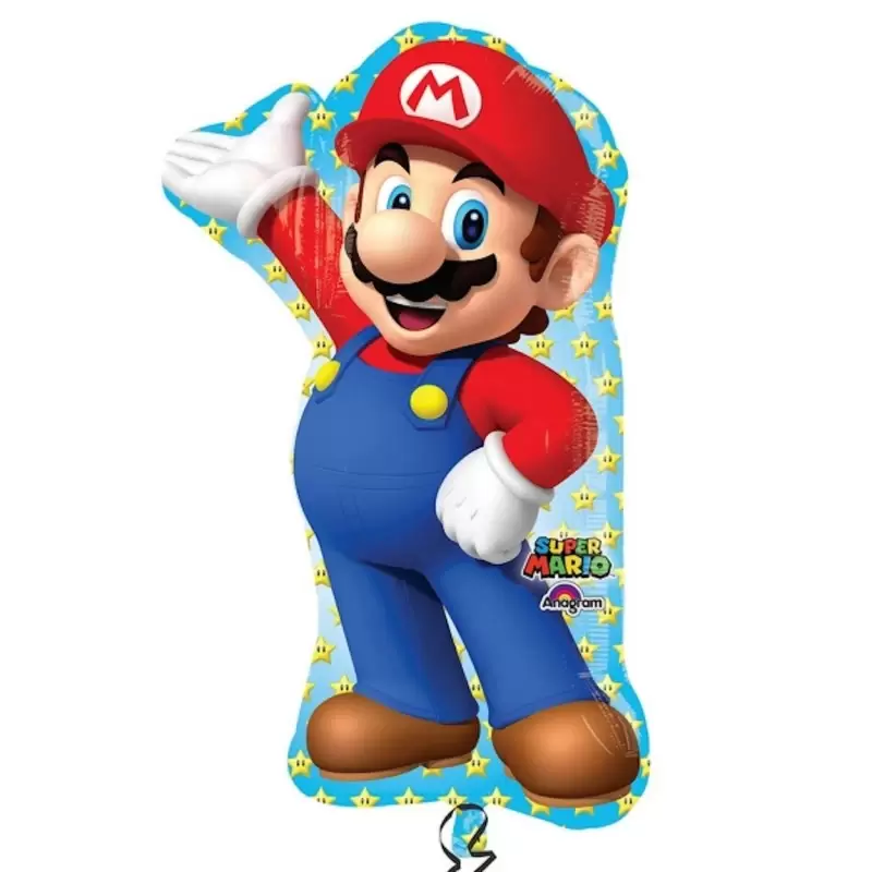 PALLONCINO FOIL SUPER MARIO BROS 33" SUPERSHAPE 32010 PALLONE ADDOBBO PARTY 