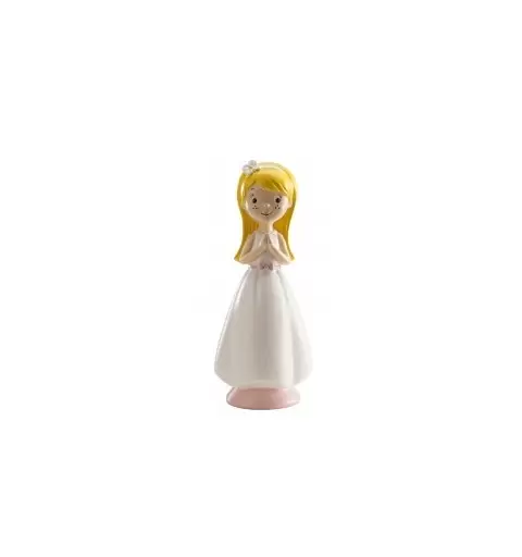TOPPER PER TORTA PRIMA COMUNIONE BIMBA IN PREGHIERA 38403 DECORAZIONE 