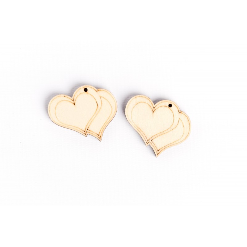 decorazioni legno cuore bomboniere