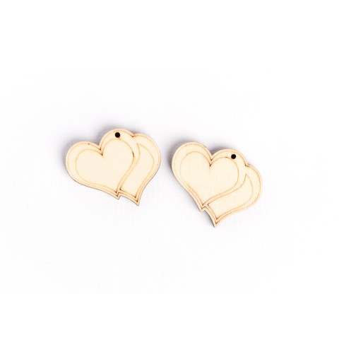 decorazioni legno cuore bomboniere