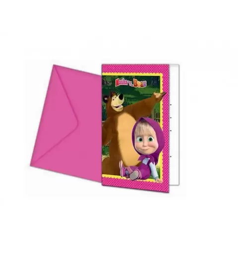 INVITI MASHA E ORSO 6 PZ 
