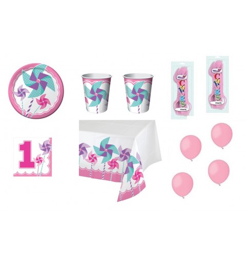 kit girandola rosa per primo compleanno bambina