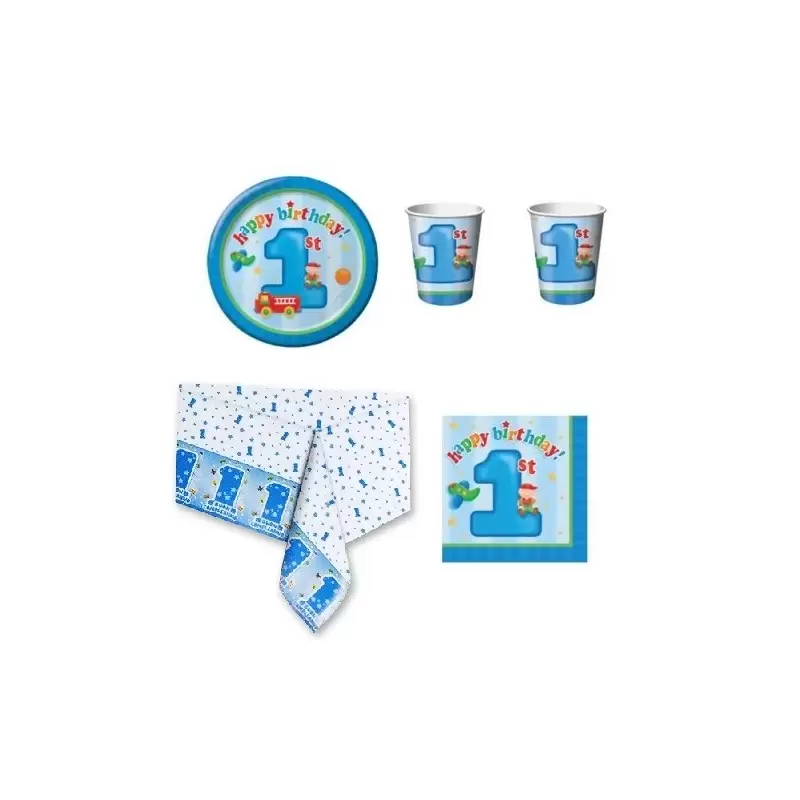 KIT N3 COORDINATO PRIMO COMPLEANNO FUN AT ONE BOY