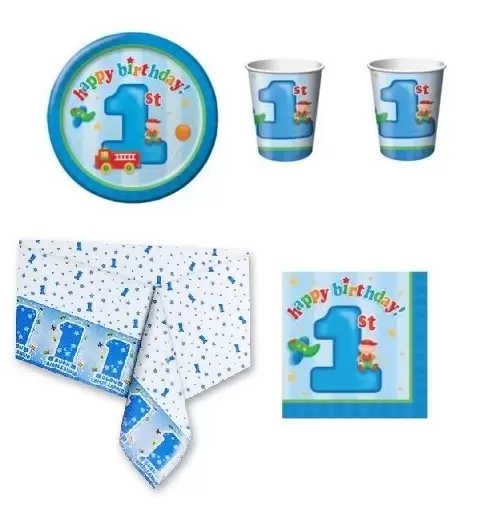 KIT N3 COORDINATO PRIMO COMPLEANNO FUN AT ONE BOY