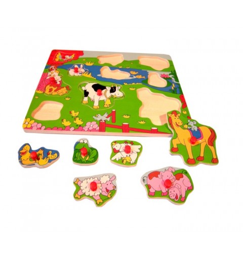 puzzle in legno regno della fattoria 4623A