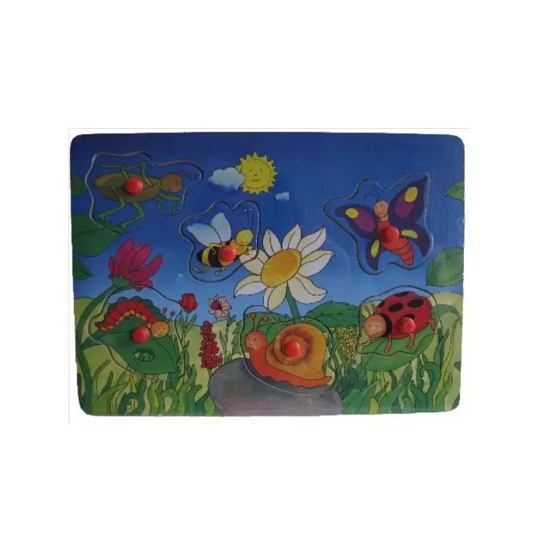 PUZZLE IN LEGNO " INSETTI " 