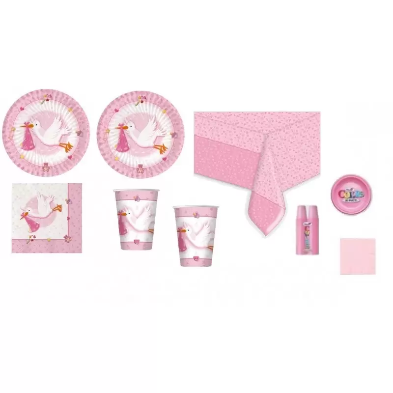KIT BENVENUTA CICOGNA ROSA 