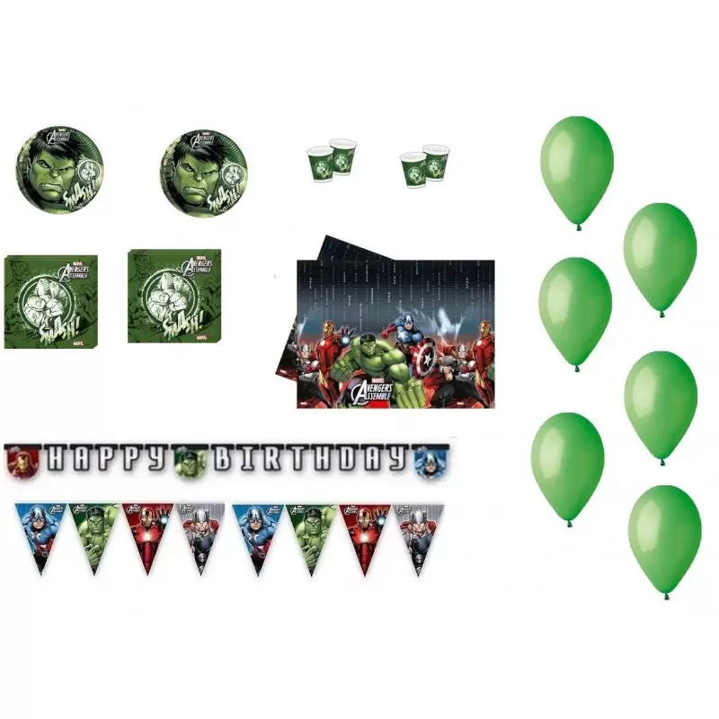 KIT COMPLEANNO INCREDIBILE HULK