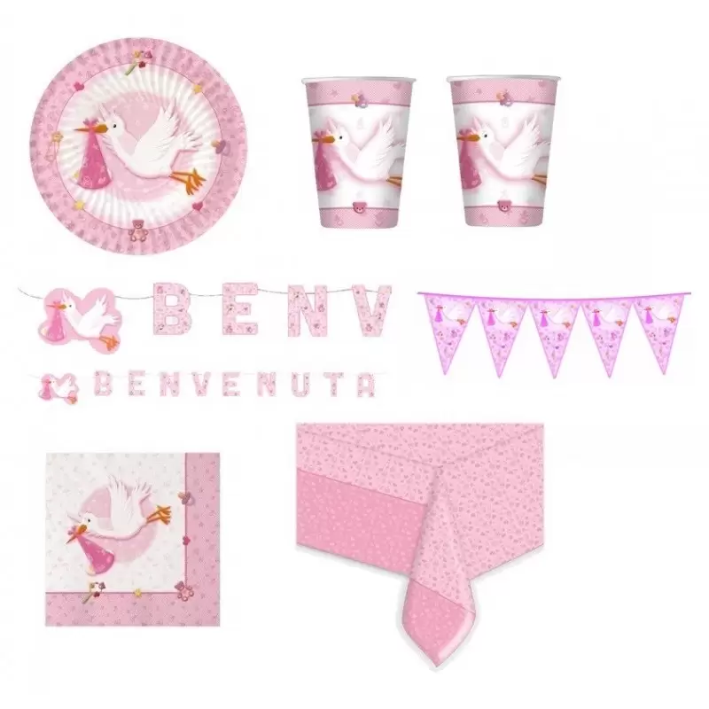BENVENUTA CICOGNA ROSA KIT N 17
