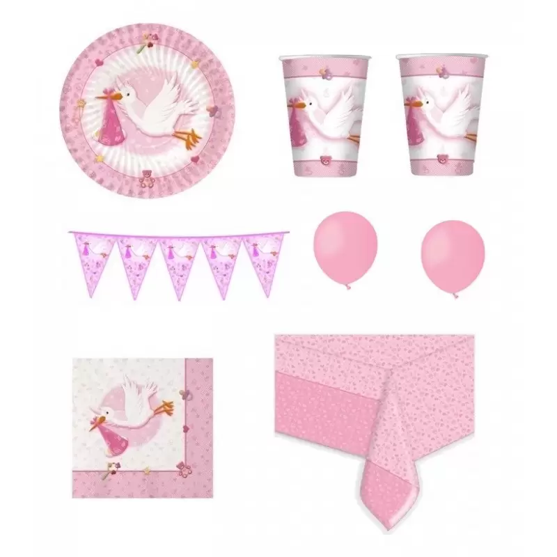 BENVENUTA CICOGNA ROSA KIT N 1