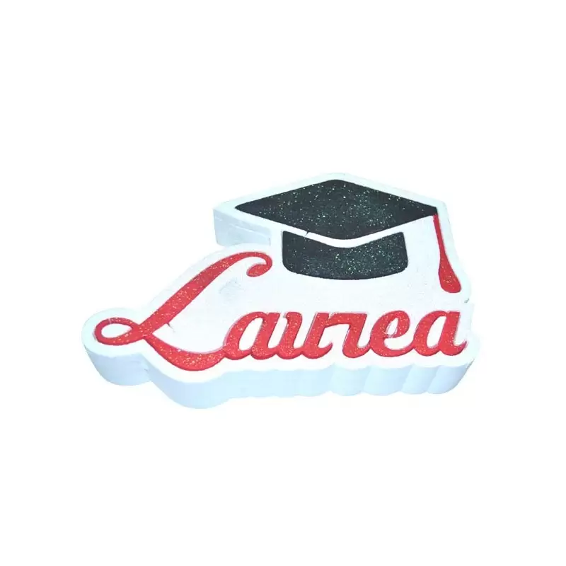 DECORAZIONE POLISTIROLO LAUREA TOCCO