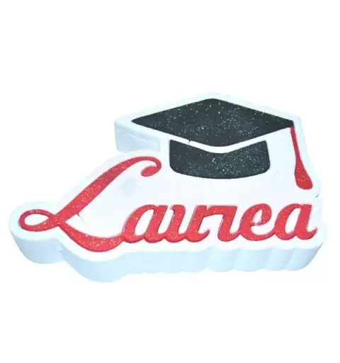 DECORAZIONE POLISTIROLO LAUREA TOCCO