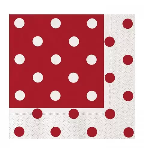 TOVAGLIOLI POIS ROSSO 20 PZ