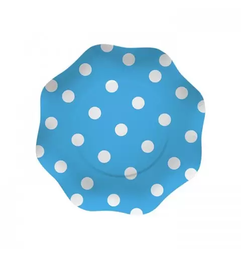 PIATTI POIS CELESTE 10 PZ