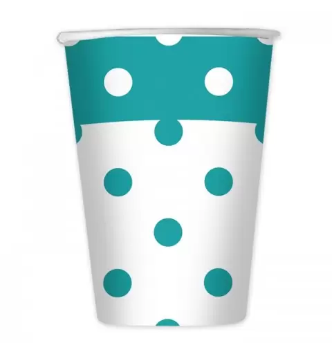 BICCHIERI POIS ACQUA MARINA 10 PZ