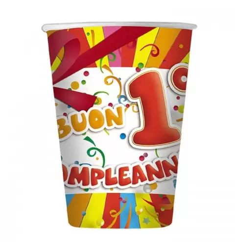 BICCHIERI 1 ANNO FANTASY 10 PZ