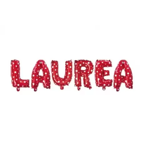 COMPOSIZIONE PALLONCINI FOIL " LAUREA "