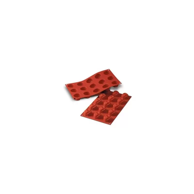 STAMPO PIASTRA SILICONE 15 ROSE ROSA