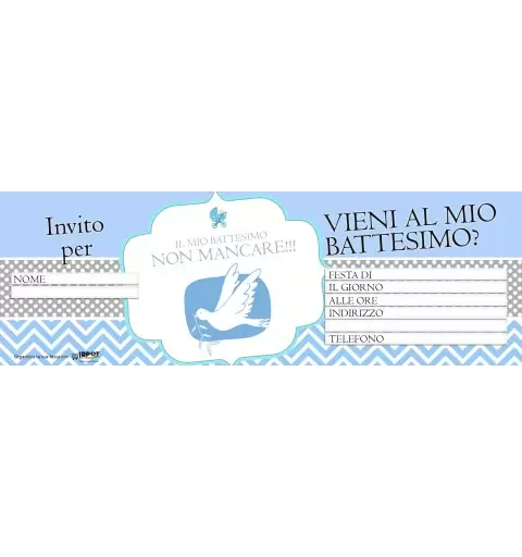 Inviti battesimo bimbo