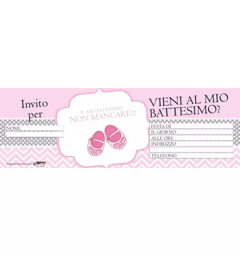 Inviti battesimo bimba