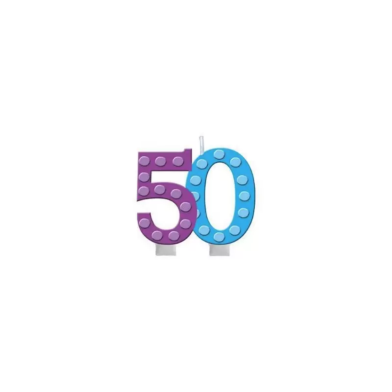 CANDELINA 50 ANNI COMPLEANNO ADULTI 100512