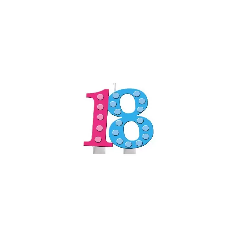 CANDELINA 18 ANNI COMPLEANNO ADULTI 105412