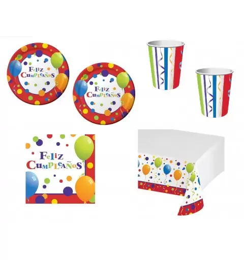 KIT COMPLEANNOF ESTA FELIZ CUMPLEANOS