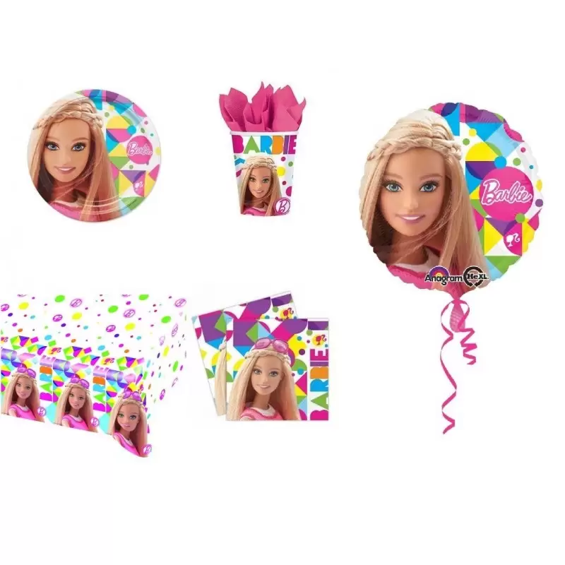 KIT COMPLEANNO BARBIE PALLONCINO