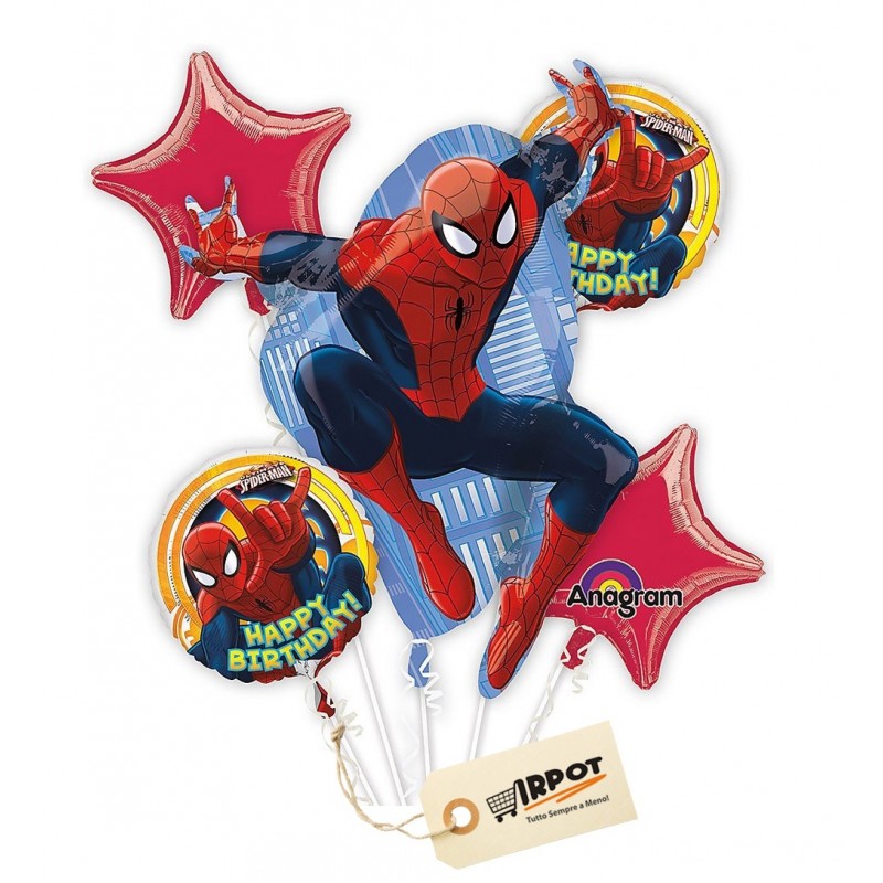 Bouquet di palloncini Spiderman