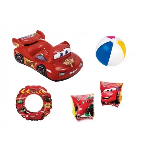 GIOCHI GONFIABILI CARS ( MACCHININA GONFIABILE + BRACCIOLI+ CIAMBELLA + PALLA )