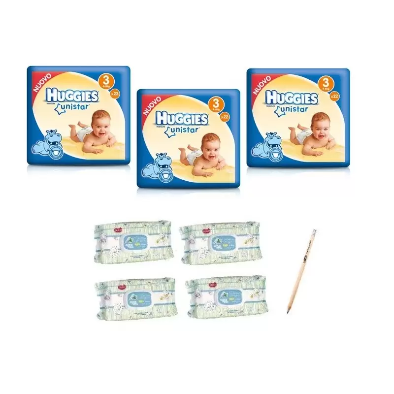 PANNOLINI HUGGIES UNISTAR SALVIETTINE DEALO