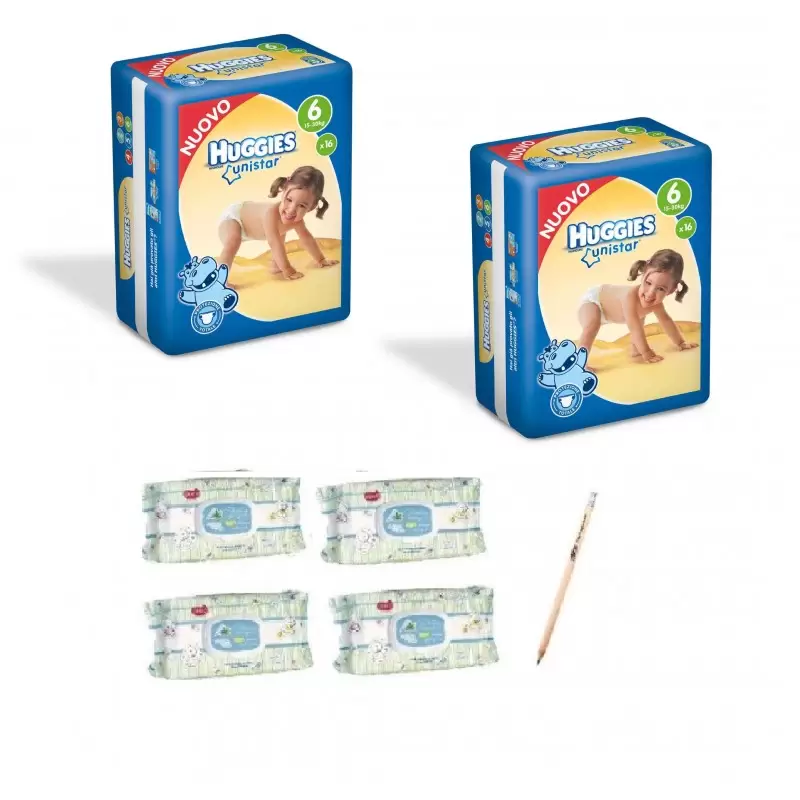 PANNOLINI HUGGIES UNISTAR A+ SALVIETTINE DEALO