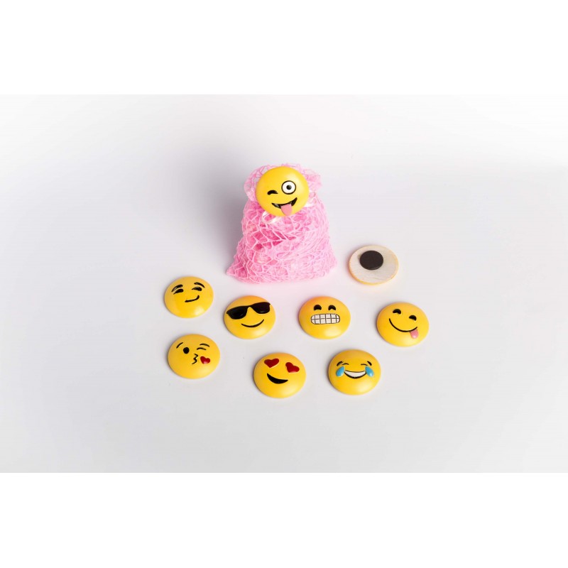sacchetti rete rosa magneti smile faccine