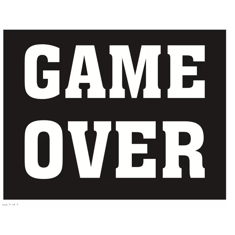 ADESIVI GAME OVER SCARPE SPOSO