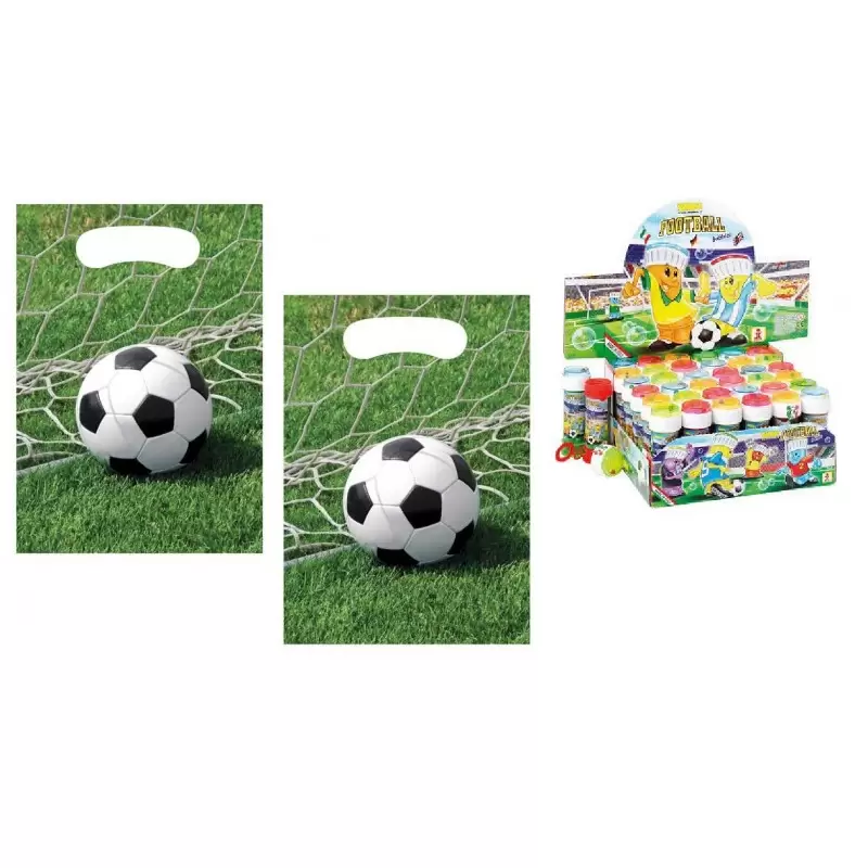 BOLLE  BUSTINE CALCIO REGALINI COMPLEANNO