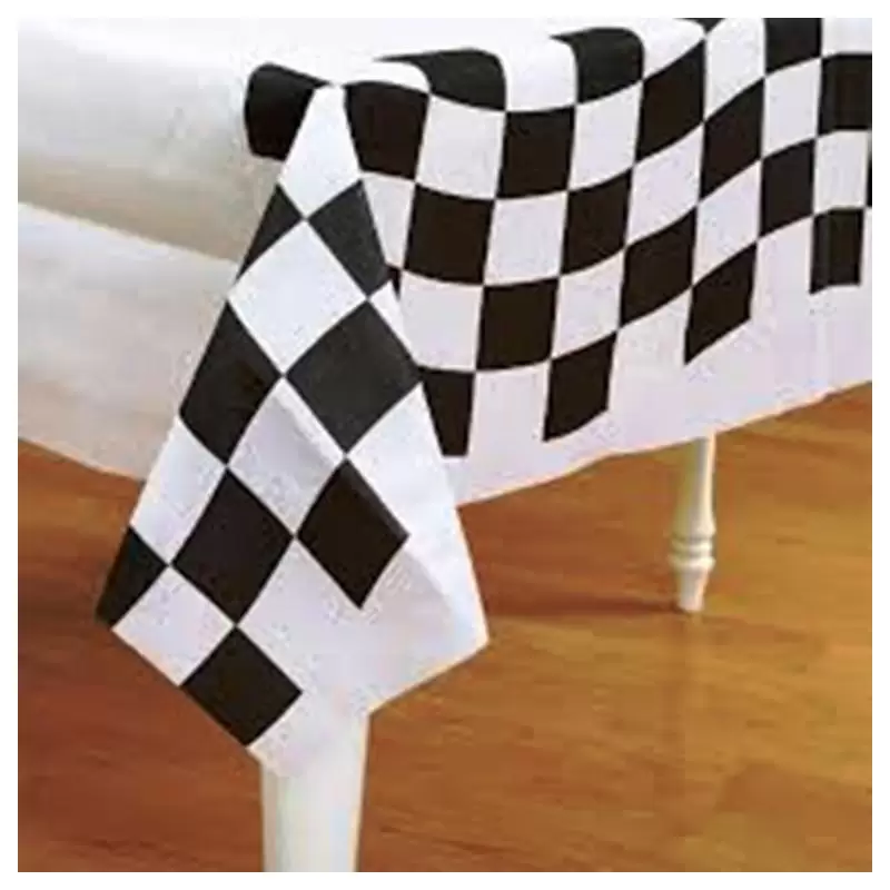 TOVAGLIA DA TAVOLA SCACCHI BIANCO NERO 