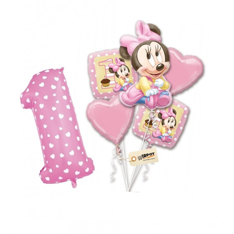 Palloncini Minnie Baby 1° compleanno