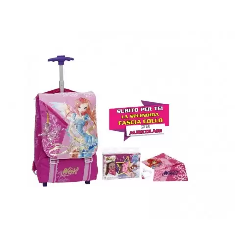ZAINO TROLLEY SCUOLA WINX CON GADGET 15GD 87772