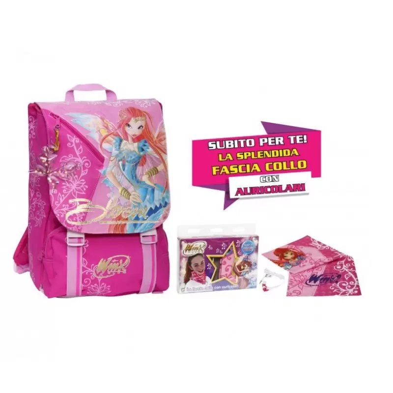 ZAINO SCUOLA ESTENSIBILE WINX CON GADGET 87771