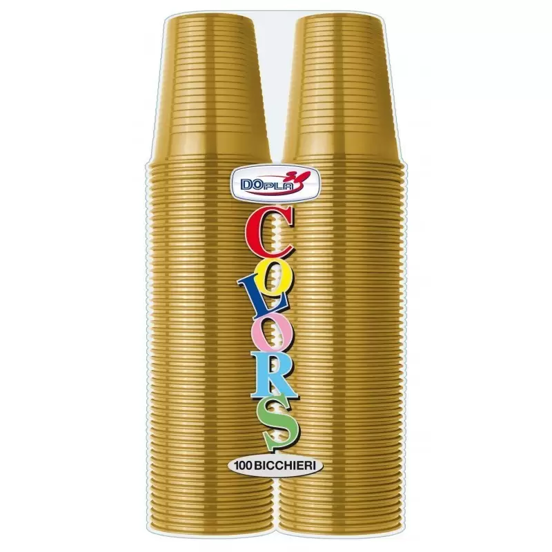 BICCHIERI MONOUSO ORO 100 PZ