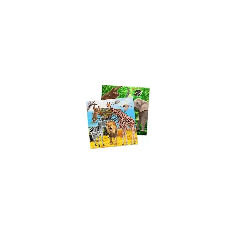 KIT N.7 - DECORAZIONI ZOO SAFARI + MONOCOLORE