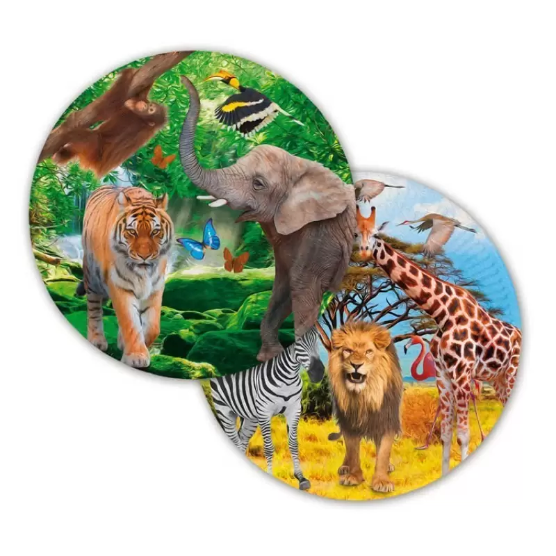 KIT N.7 - DECORAZIONI ZOO SAFARI + MONOCOLORE