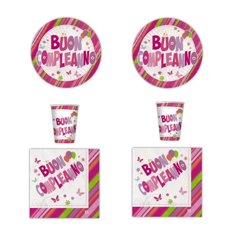 BUON COMPLEANNO ROSA KIT N2 