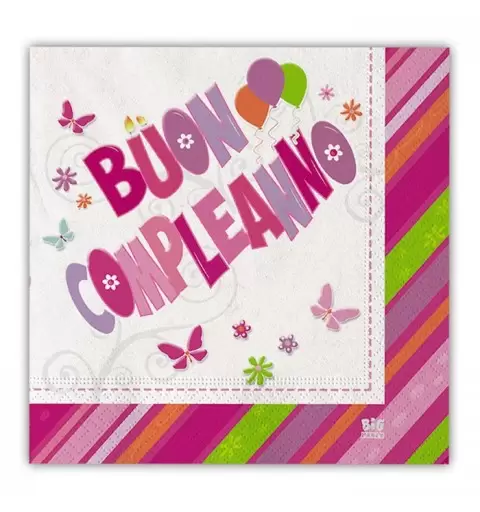 BUON COMPLEANNO ROSA KIT N2