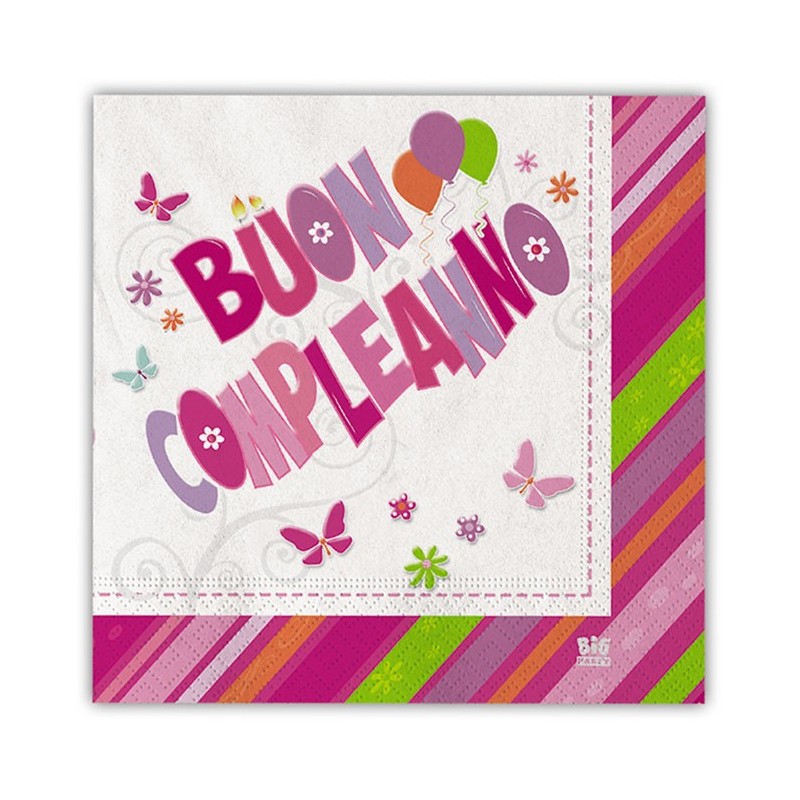 BUON COMPLEANNO ROSA KIT N 3 