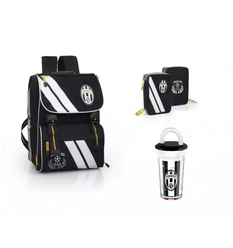 SET SCUOLA JUVENTUS ZAINO + ASTUCCIO + BORRACCIA 
